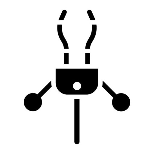 C Clamp Glyph Icon