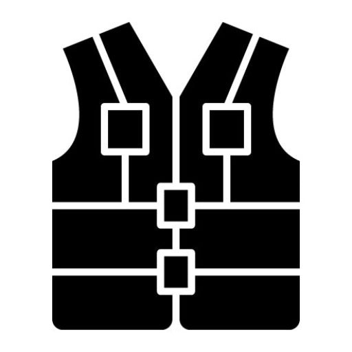 Life Vest Glyph Icon