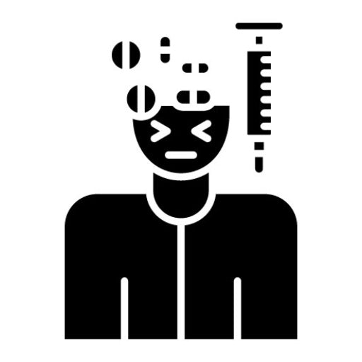 Addiction Glyph Icon | Disorder