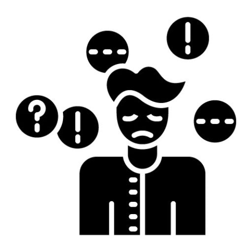 Anxiety Disorder Glyph Icon