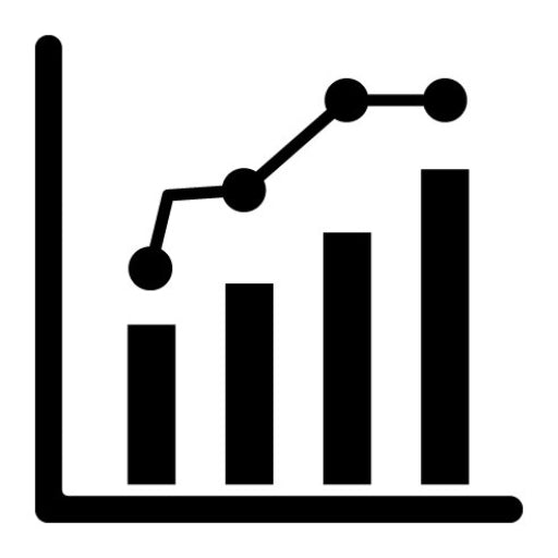 Growth Diagram Glyph Icon