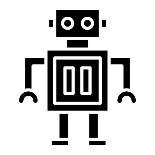 Robot Glyph Icon