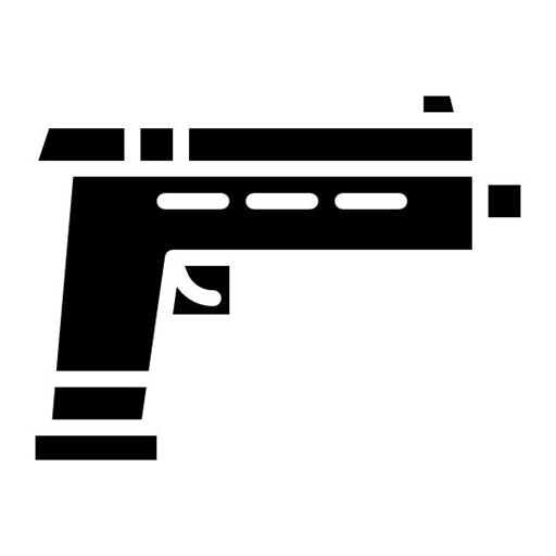 Blaster Glyph Icon