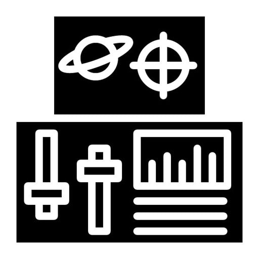 Space Control Panel Glyph Icon