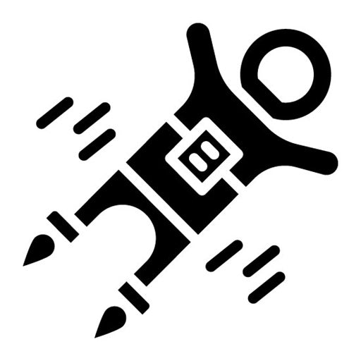 Astronaut Flying Glyph Icon