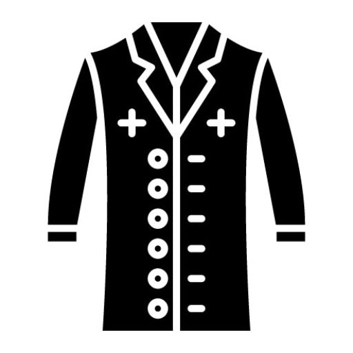 Doctor Coat Glyph Icon