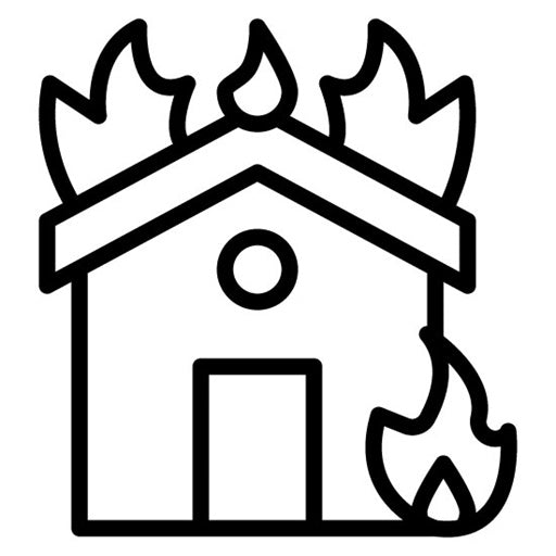 Burning House Icon