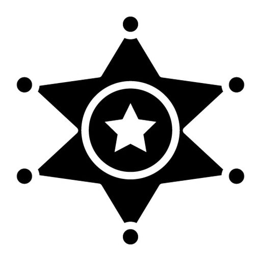 Sheriff Glyph Icon