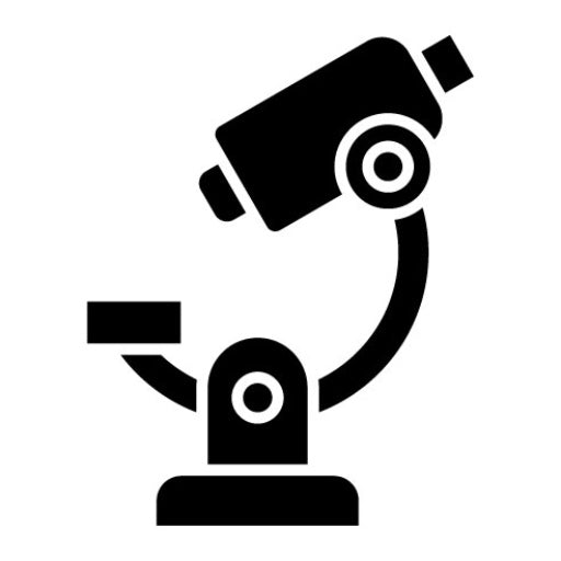 Microscope Glyph Icon