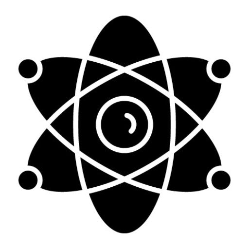 Atom Glyph Icon | Research and Science