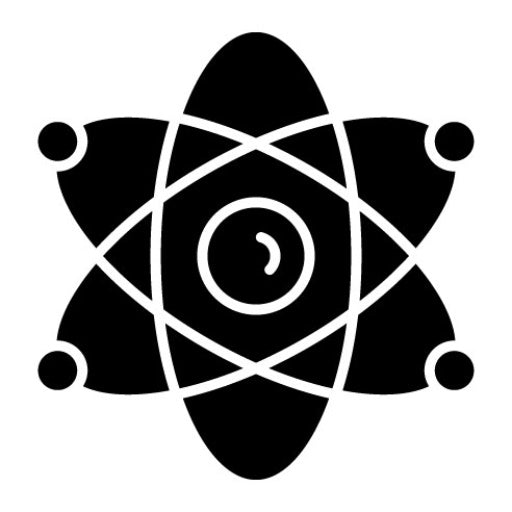 Atom Glyph Icon