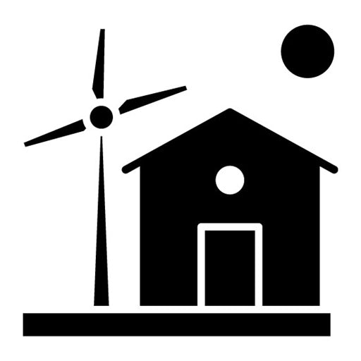 Home Wind Glyph Icon