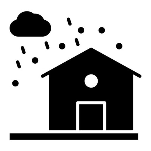 Home Hail Glyph Icon