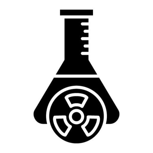 Toxic Chemical Glyph Icon