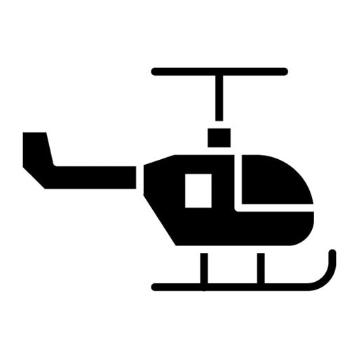 Helicopter Glyph Icon | Natural Disaster