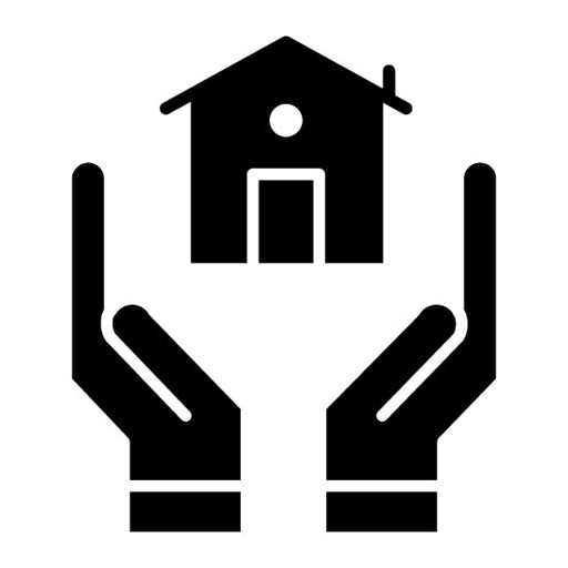 Safe Zone Glyph Icon | Natural Disaster