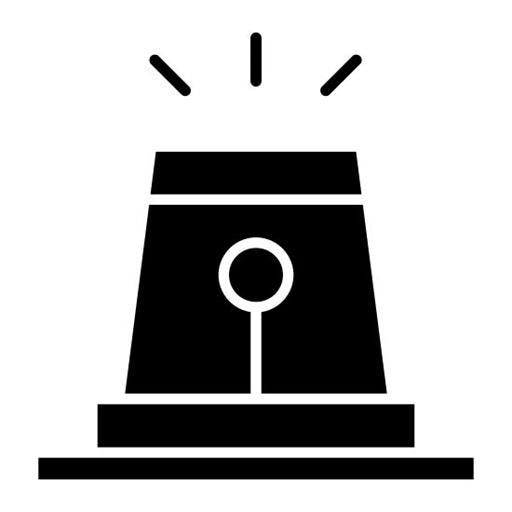 Alarm Warning Glyph Icon