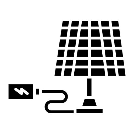 Solar Cell Glyph Icon