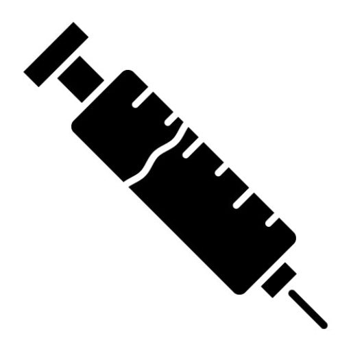 Syringe Glyph Icon | Research and Science