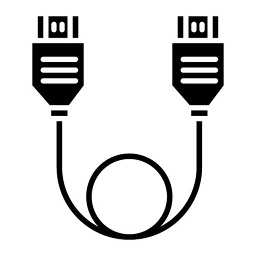 Hdmi Cable Glyph Icon | Electric Circuits