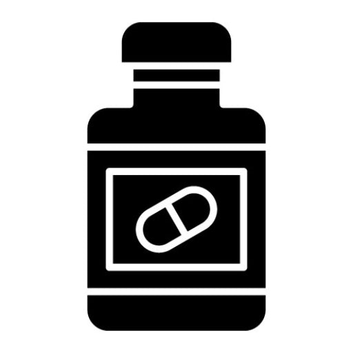 Pills Bottle Glyph Icon