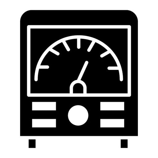 Ammeter Glyph Icon