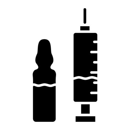 Ampoule Glyph Icon | Research and Science