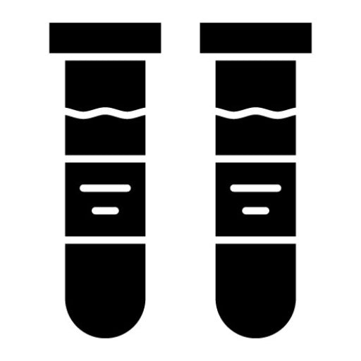Test Tube Glyph Icon | Research and Science