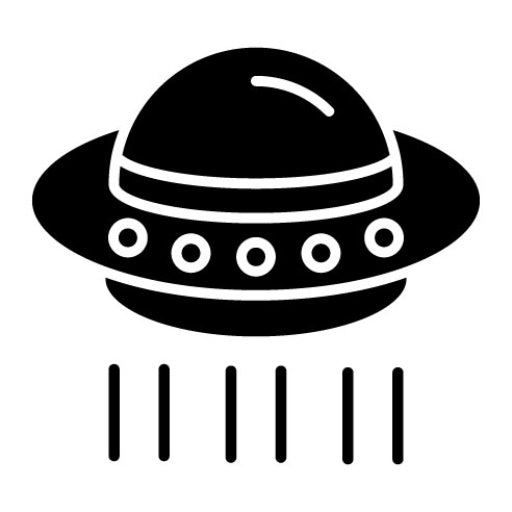 UFO Glyph Icon