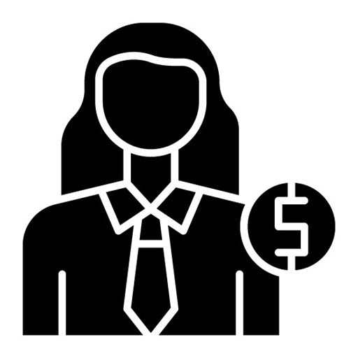 Salesperson Glyph Icon
