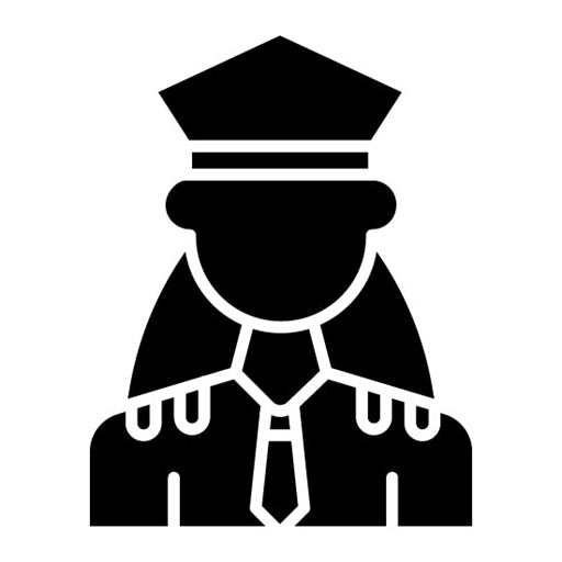 Police Officer Glyph Icon | Women