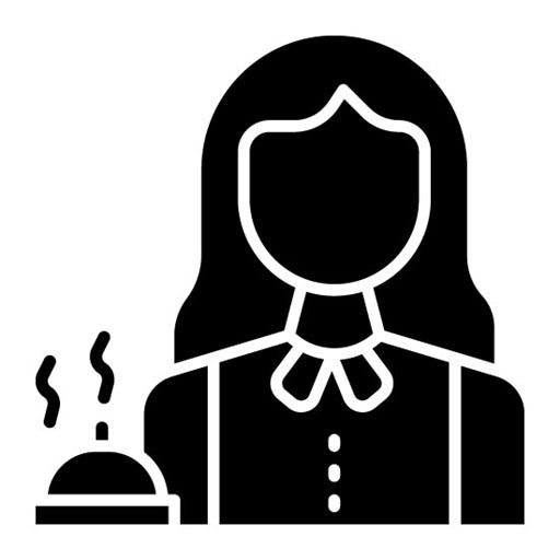 Waitress Glyph Icon