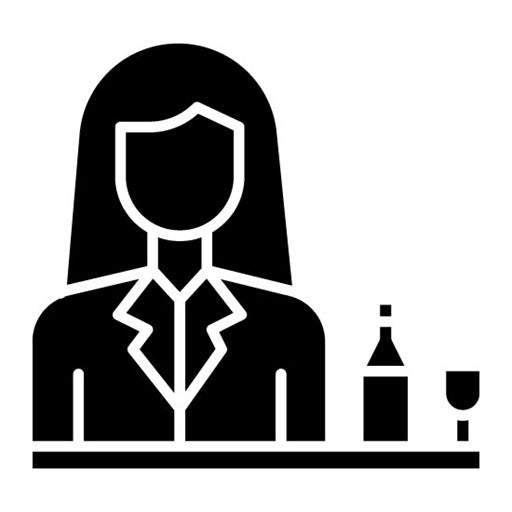 Bartender Glyph Icon | Women