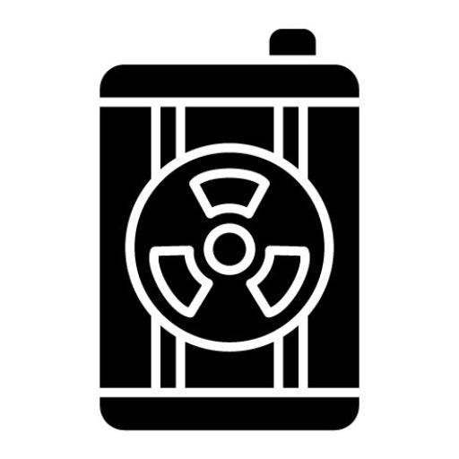 Biohazard Glyph Icon