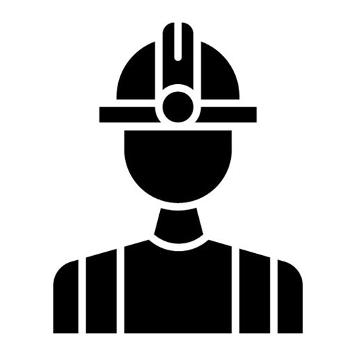 Construction Worker Glyph Icon | Women