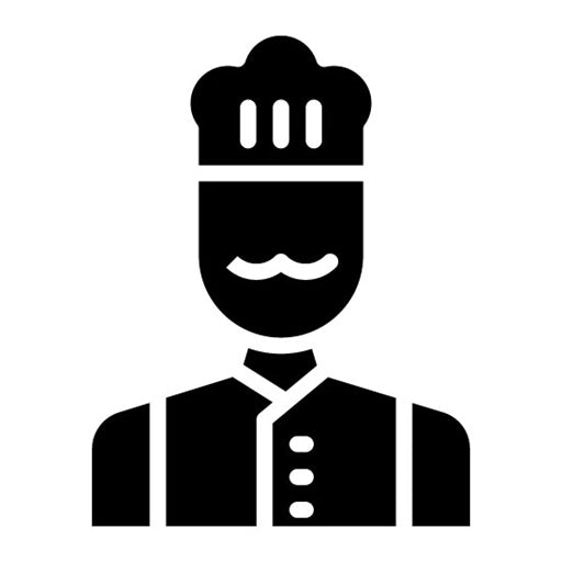 Chef Glyph Icon | Cleaning and Dusting