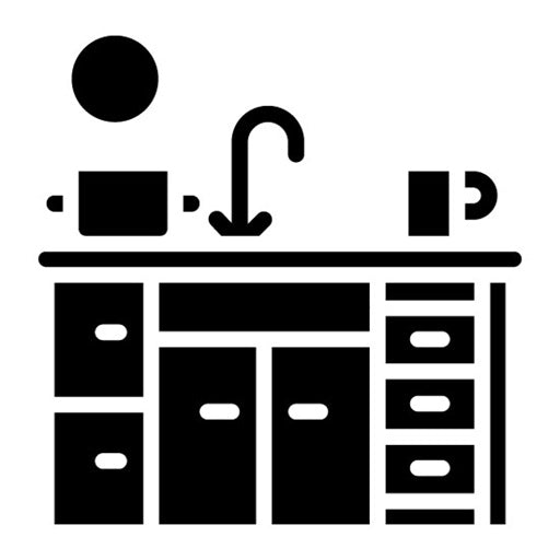 Cleaning Kitchen Glyph Icon