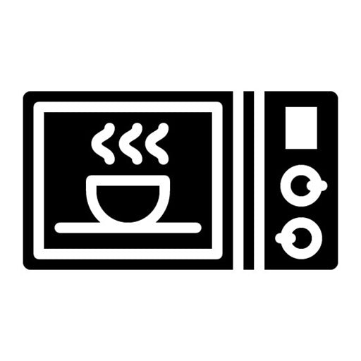 Cleaning Microwave Glyph Icon