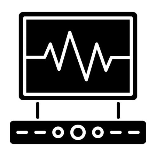 Electrocardiogram Glyph Icon