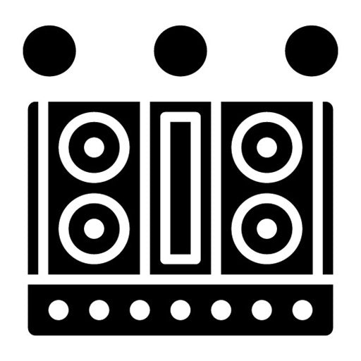 Cleaning Stove Glyph Icon
