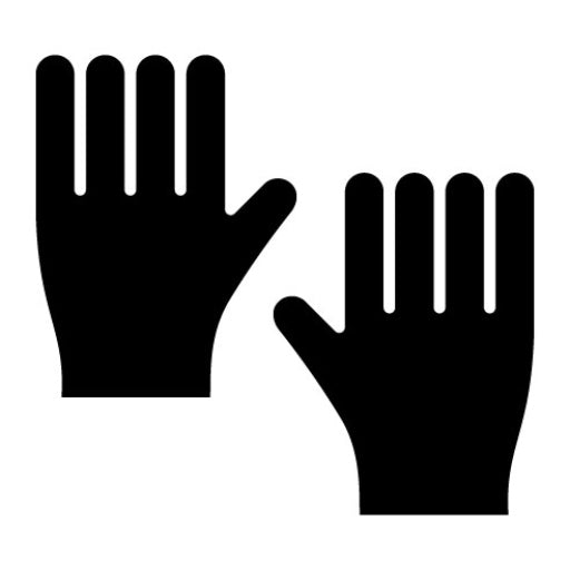 Gloves Glyph Icon | Research and Science