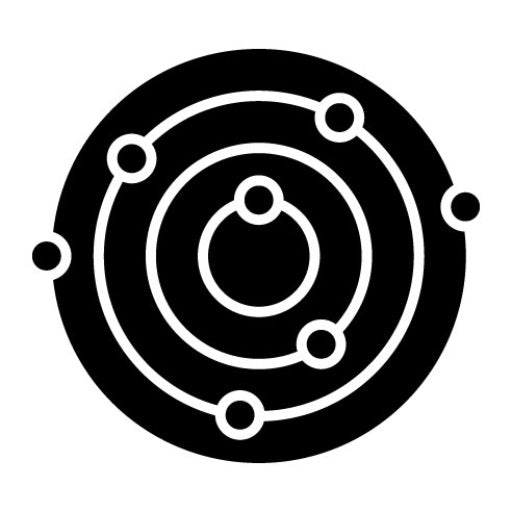 Solar System Glyph Icon