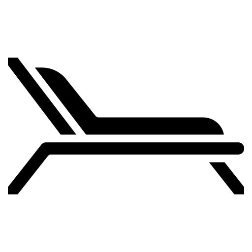 Beach Chair Glyph Icon | Outdoor Fun