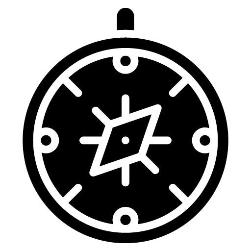 Compass Glyph Icon | Outdoor Fun