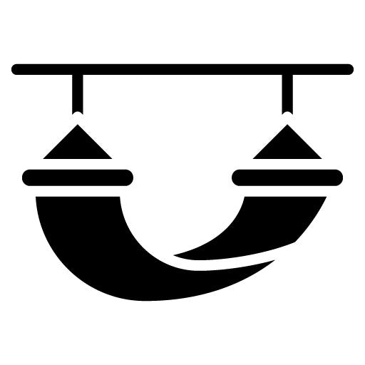 Hammock Glyph Icon | Outdoor Fun
