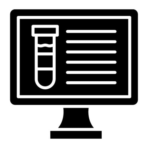 Computer Science Glyph Icon | Research and Science