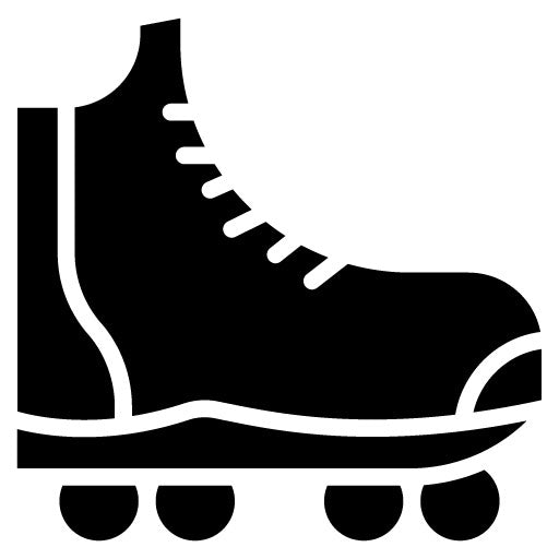 Roller Skates Glyph Icon | Outdoor Fun