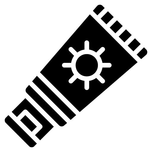 Sunscreen Glyph Icon | Outdoor Fun