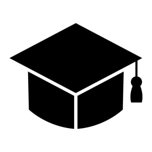 Graduate Hat Glyph Icon