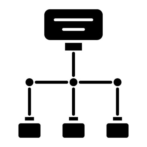 Workflow Glyph Icon | Business Startup